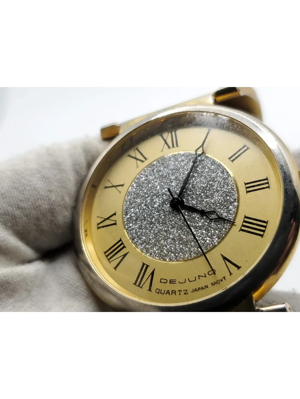 Dejuno Quartz Watch New Battery Two-Tone Roman Numerals 40mm